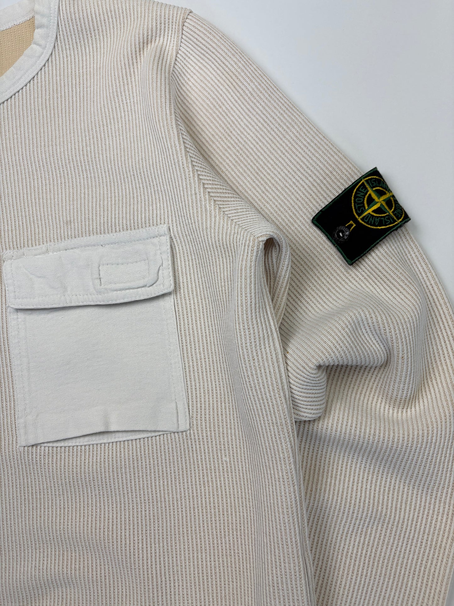 Vintage Stone Island Ribbed Jumper (M)