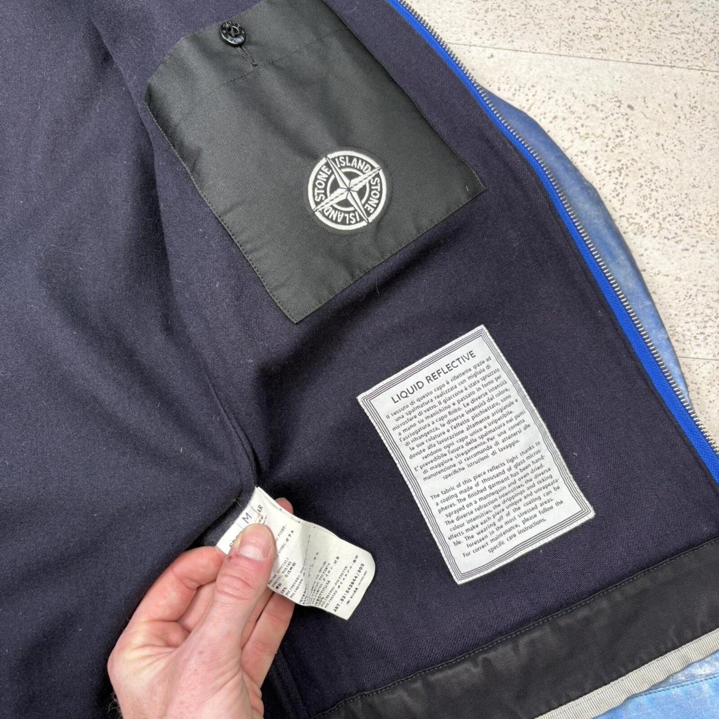 00’s Stone Island Liquid Reflective Jacket (M)