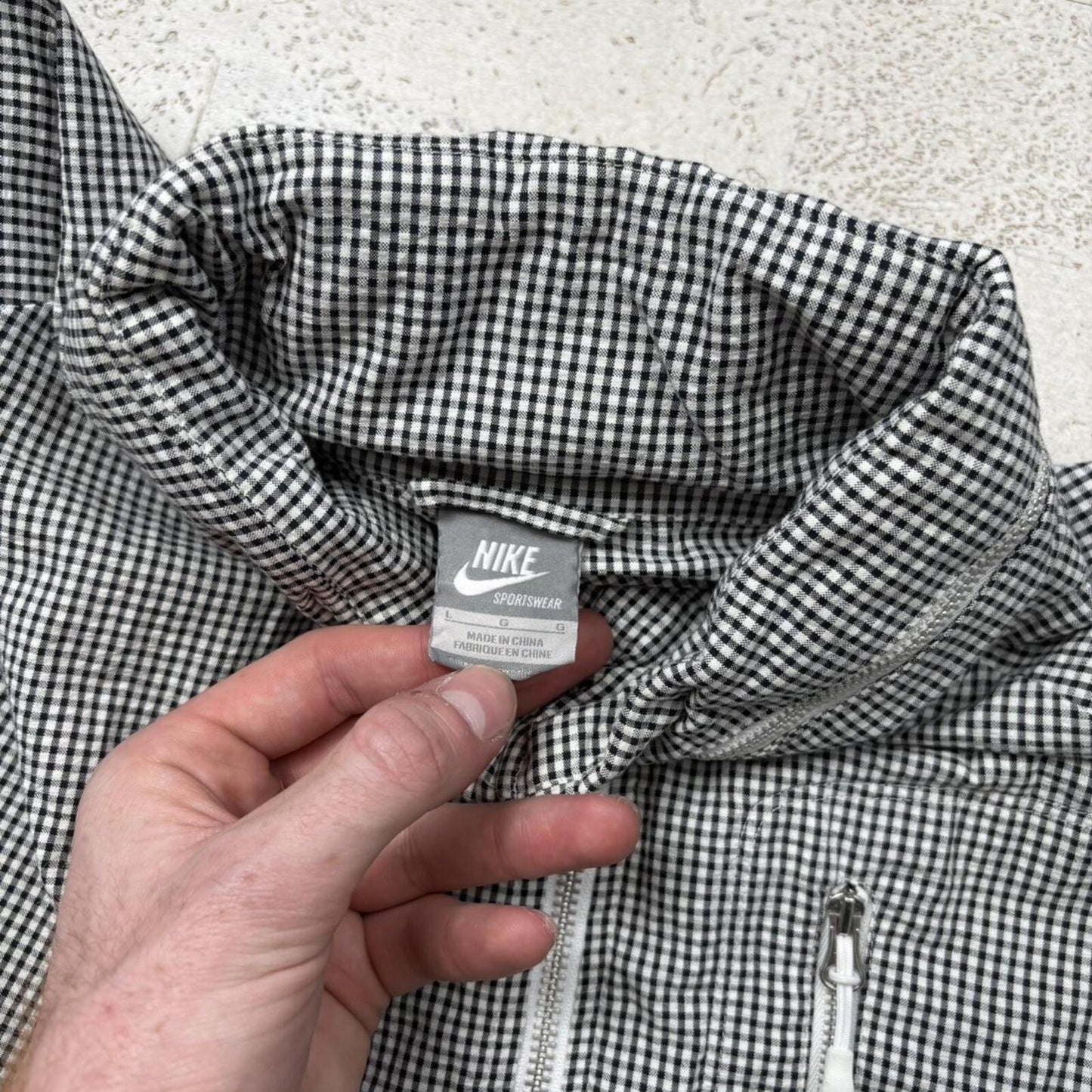 00’s Nike Gingham Jacket (L)