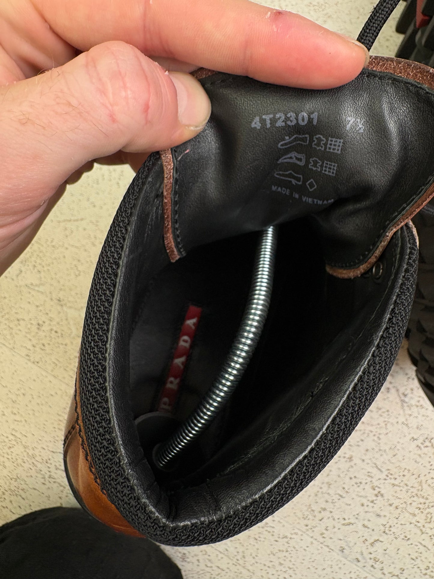 Prada Military Boots (8.5)