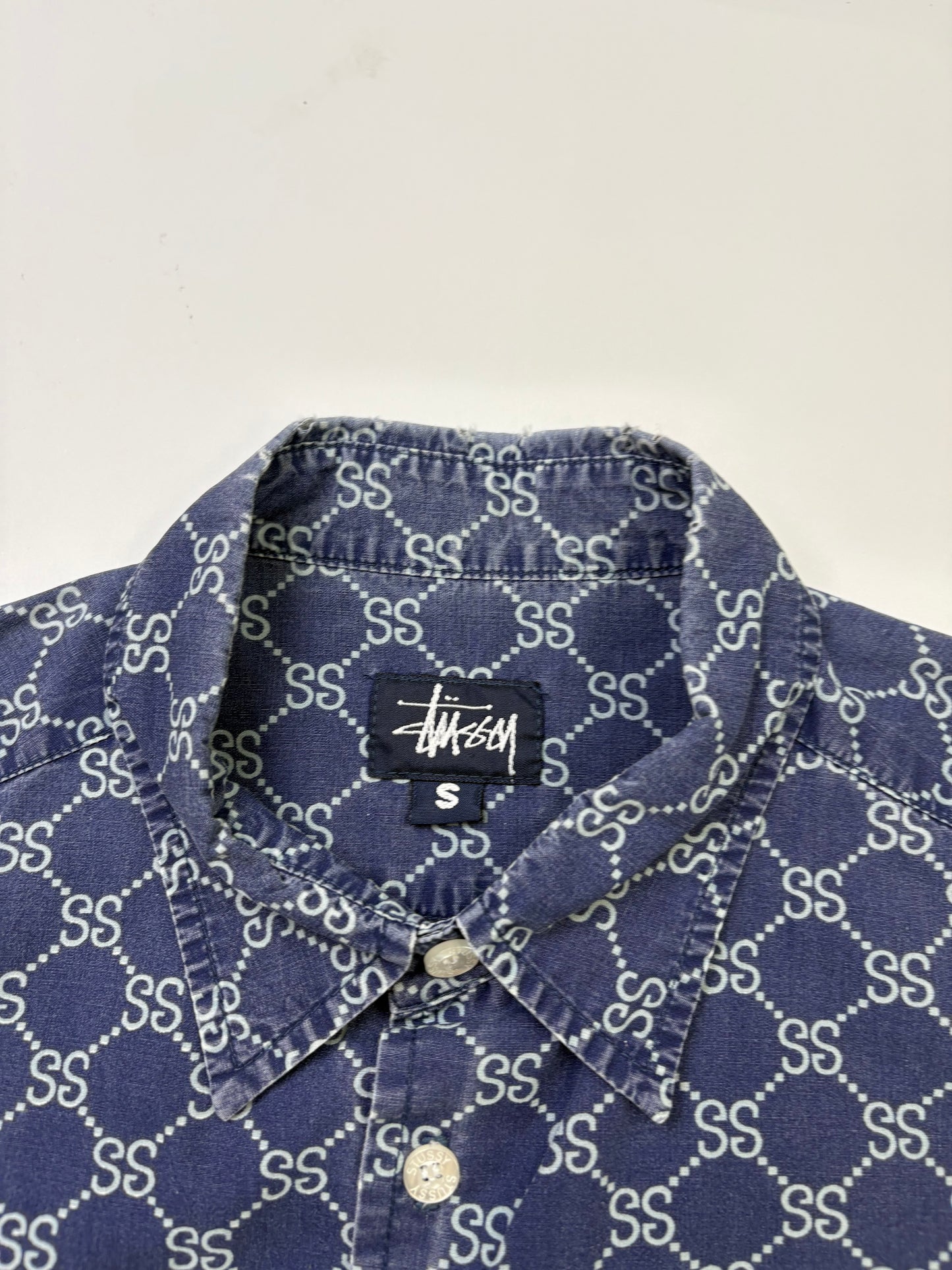 Vintage Stussy Monogram Shirt (S)