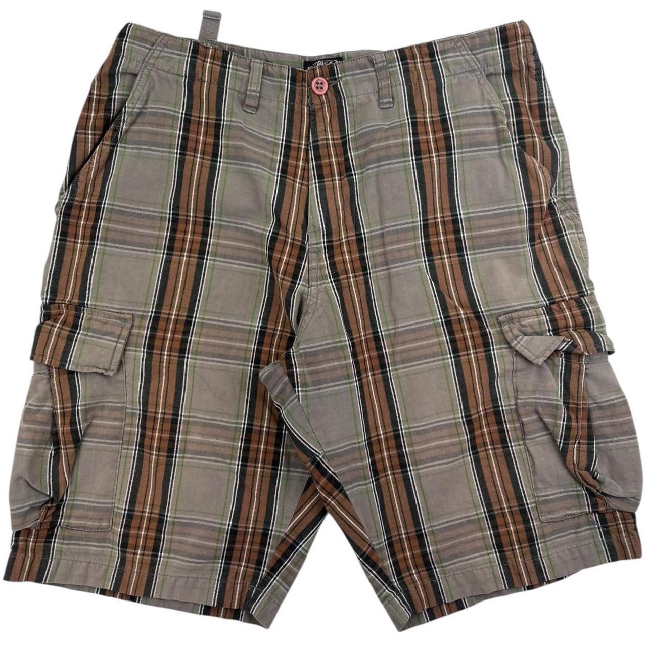 Vintage Stussy Plaid Shorts (34")