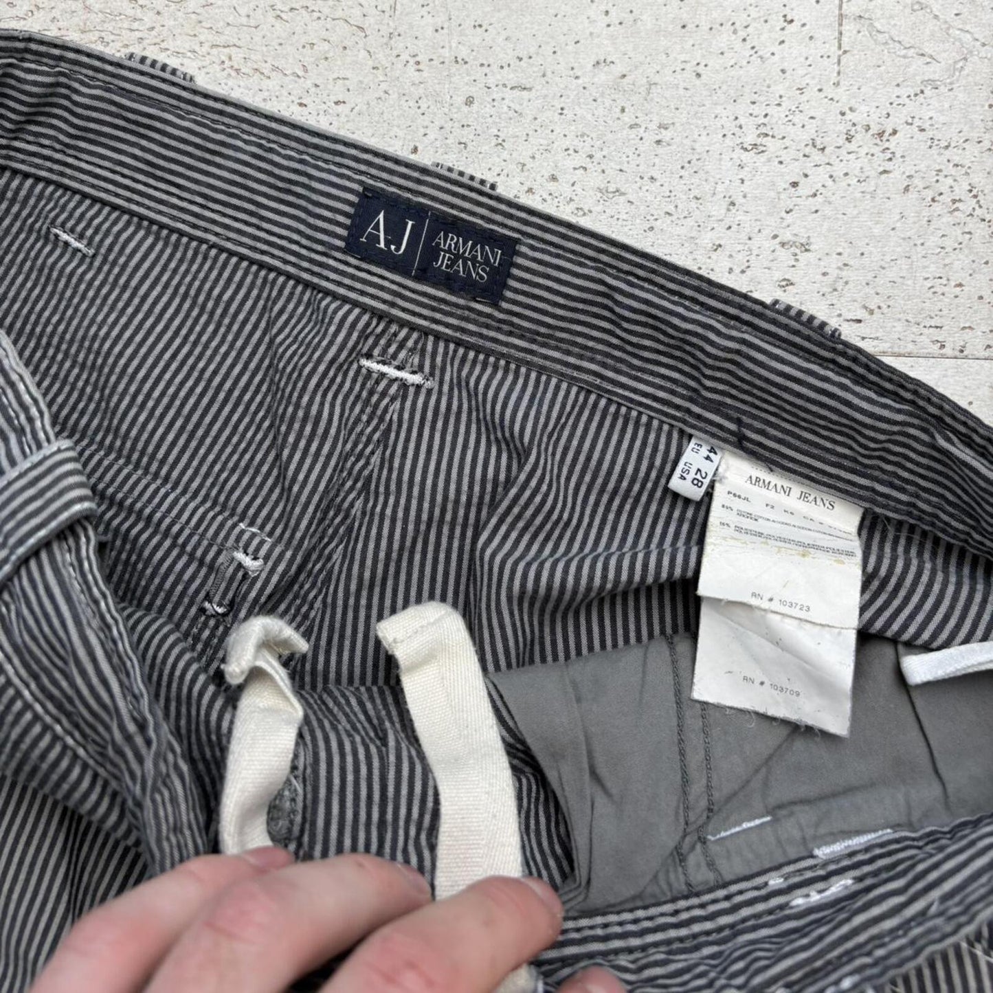 Armani Jeans Pinstripe Shorts (30”)