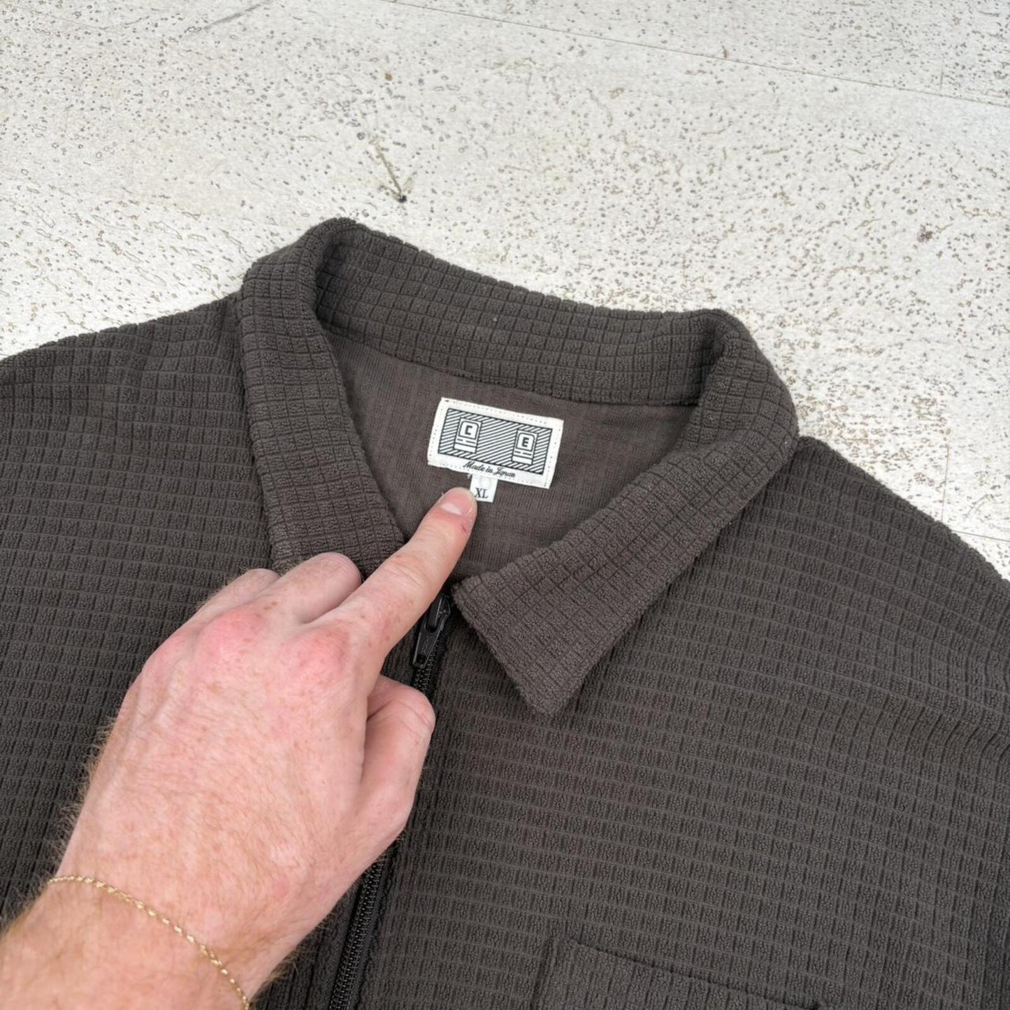 Cav Empt Waffle Zip Jumper (XL)