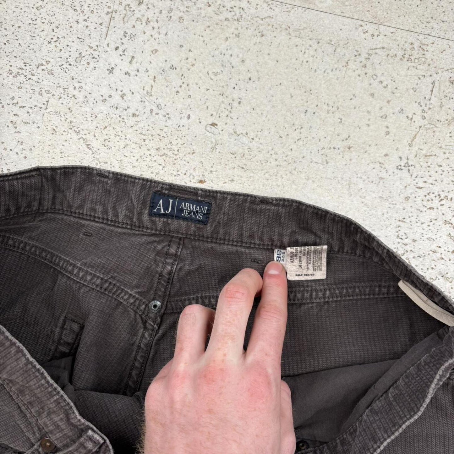 Armani Jeans Pinstripe Denim (36”)