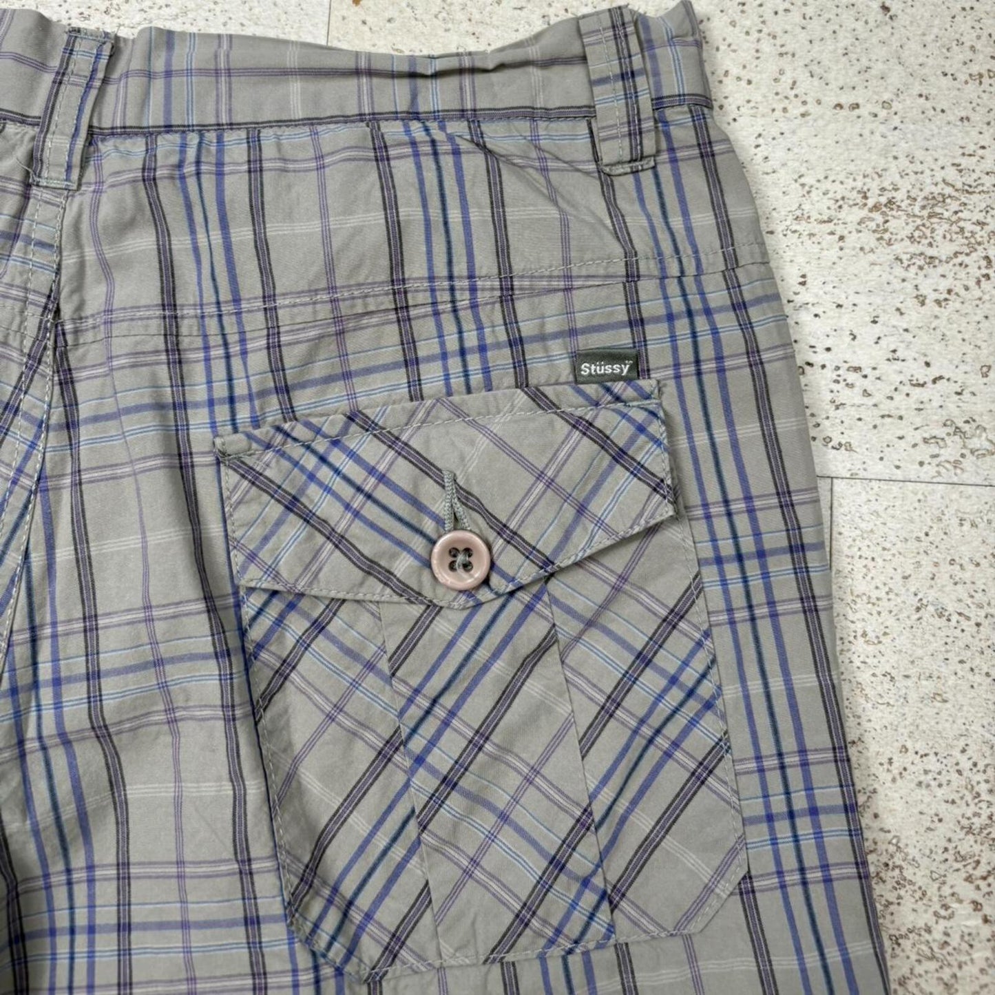 00’s Stussy Plaid Shorts (30”)