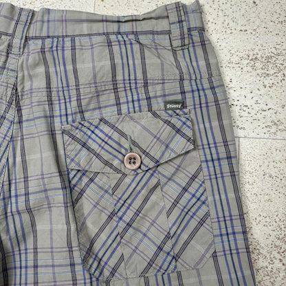00’s Stussy Plaid Shorts (30”)