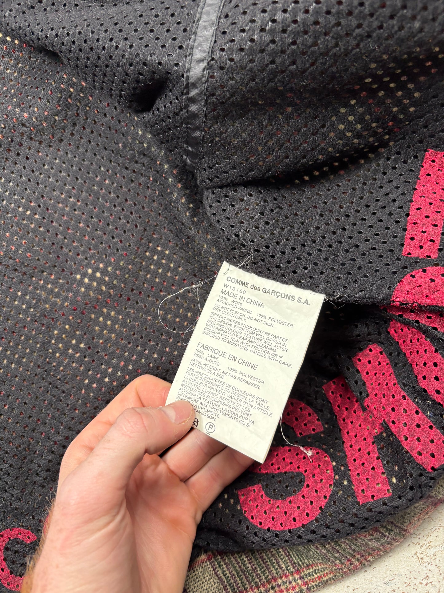 Comme Des Garçons Plaid Jacket (XL)