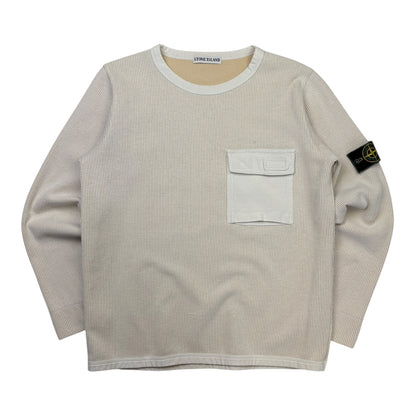 Vintage Stone Island Ribbed Jumper (M)