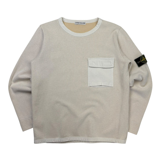 Vintage Stone Island Ribbed Jumper (M)