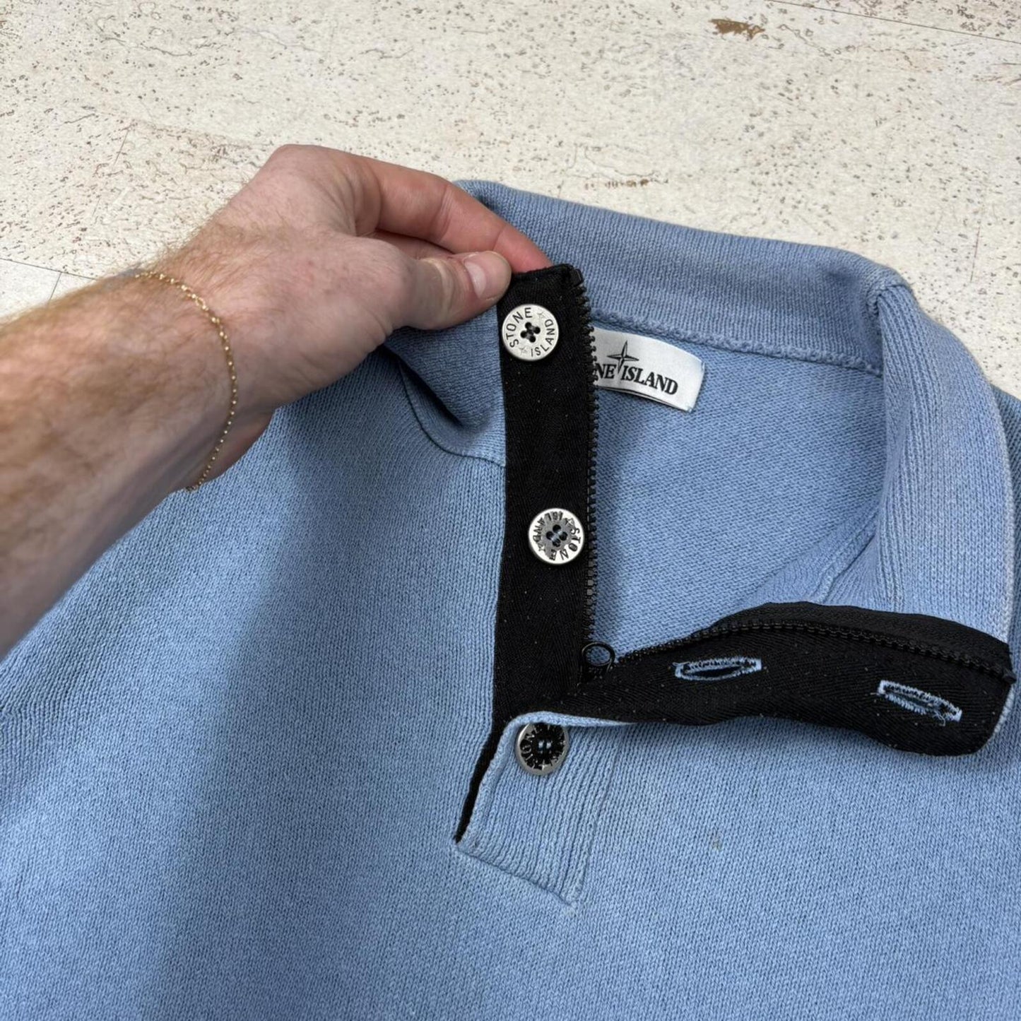Stone Island Quarter Zip Jumper (L)