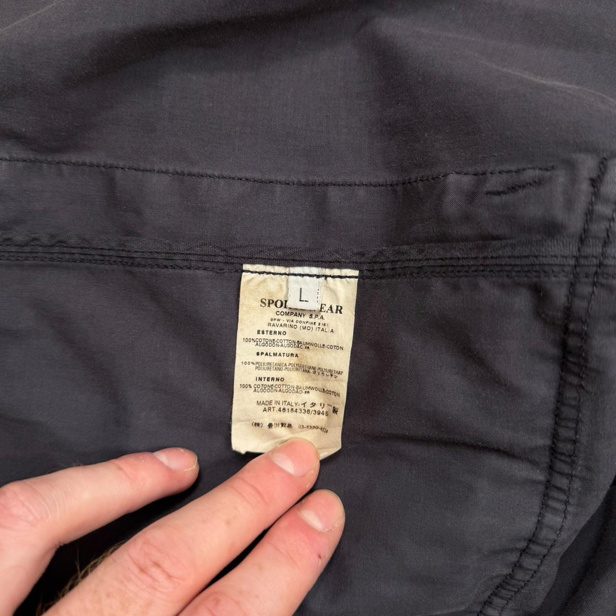 00’s Stone Island Raso Gommato Jacket (L)