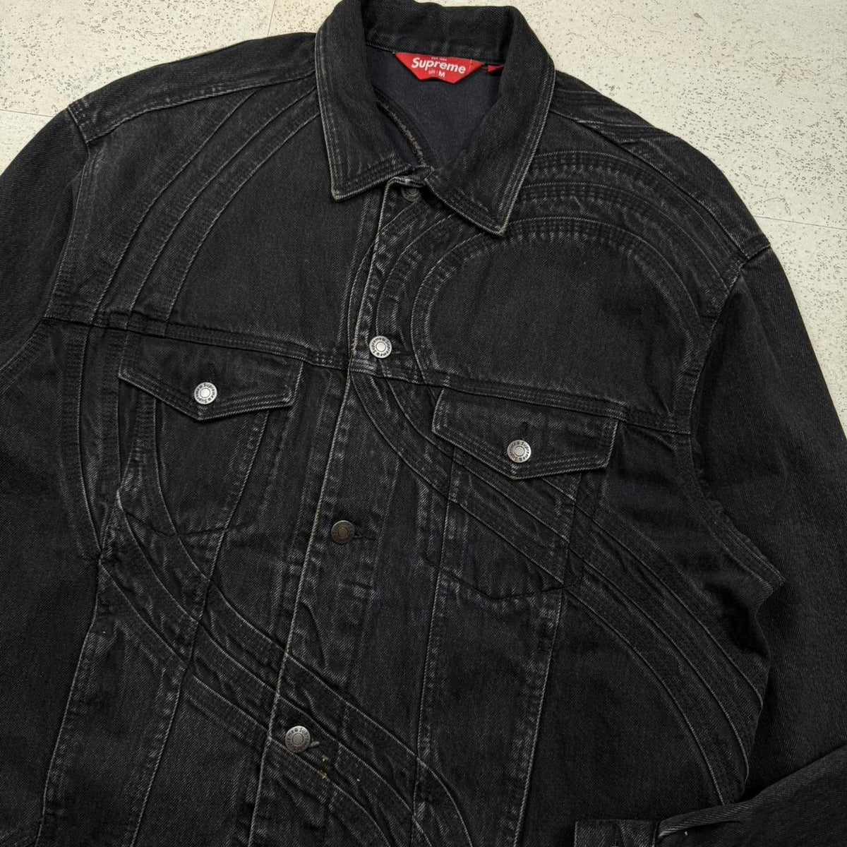 Supreme S Logo Denim Jacket (M)