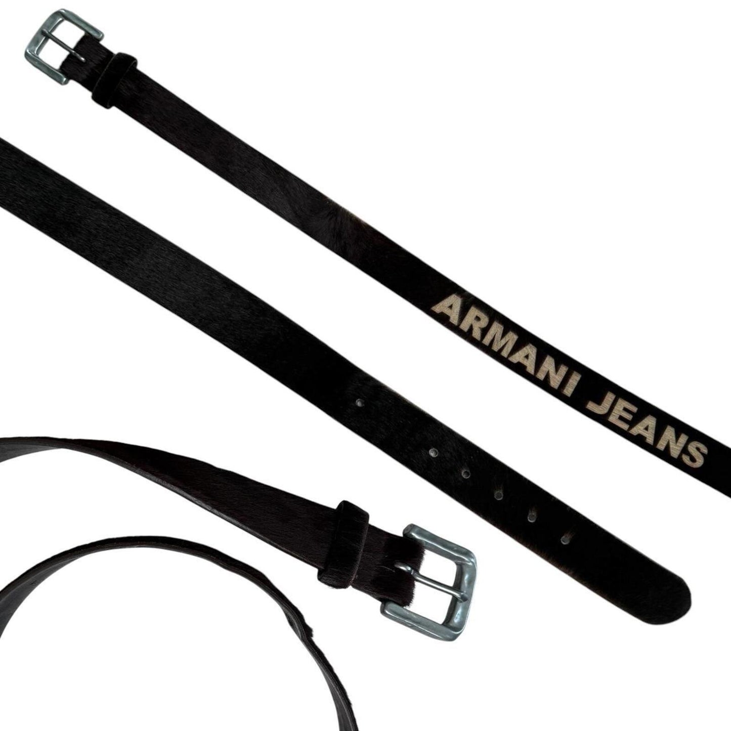 Armani Jeans Fur Belt