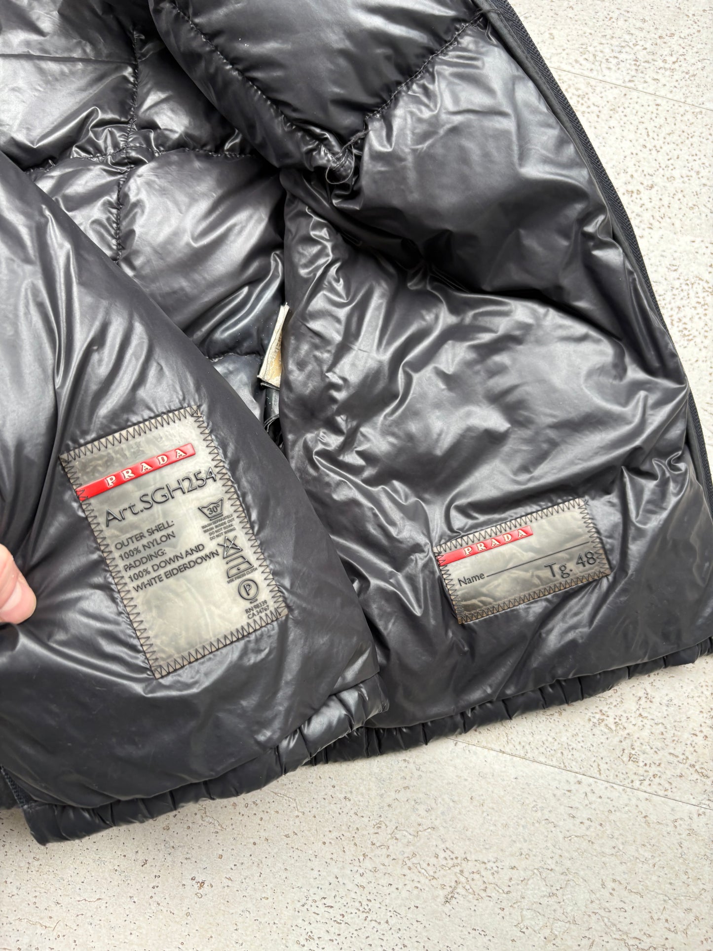 Prada Square Stitch Puffer Jacket (M)