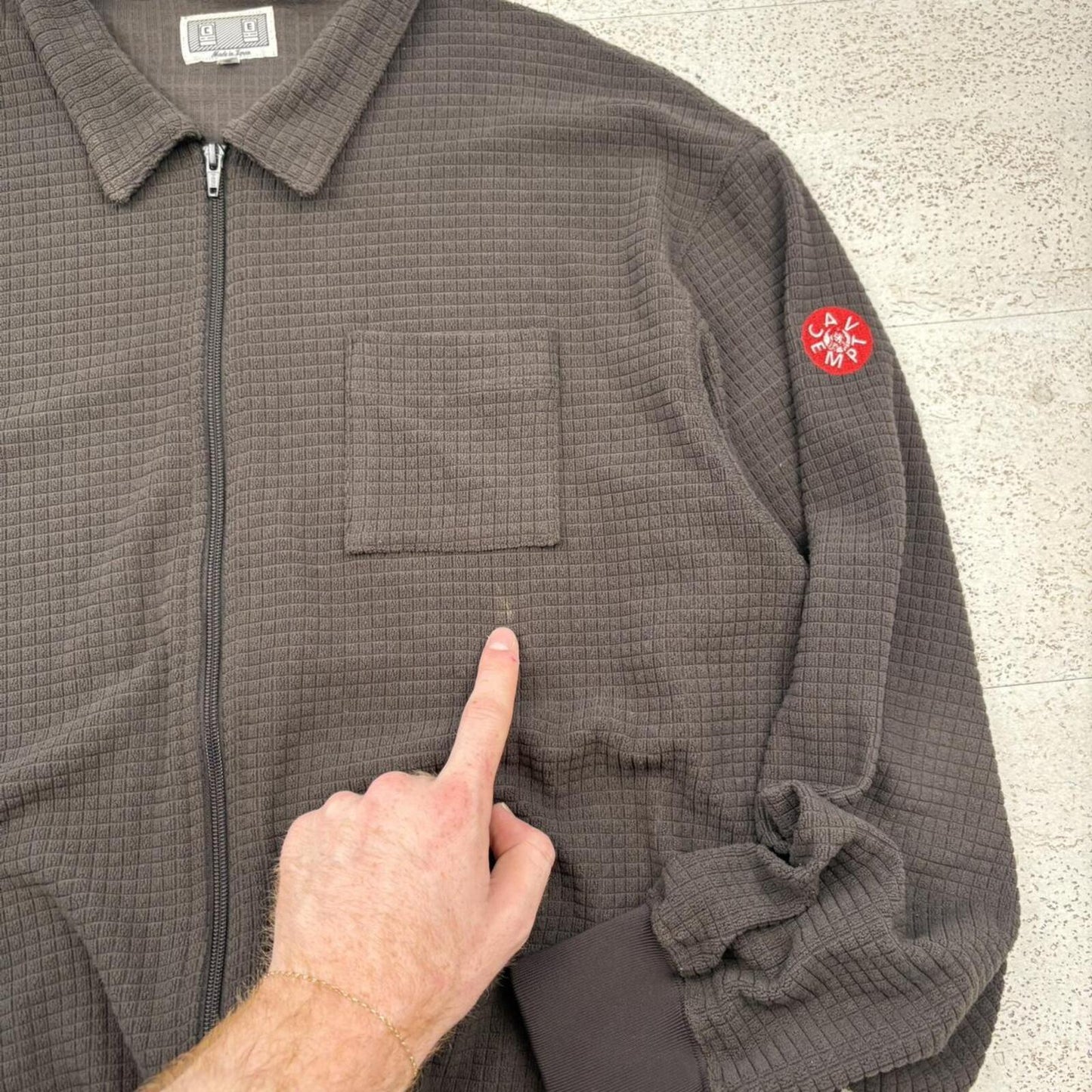 Cav Empt Waffle Zip Jumper (XL)