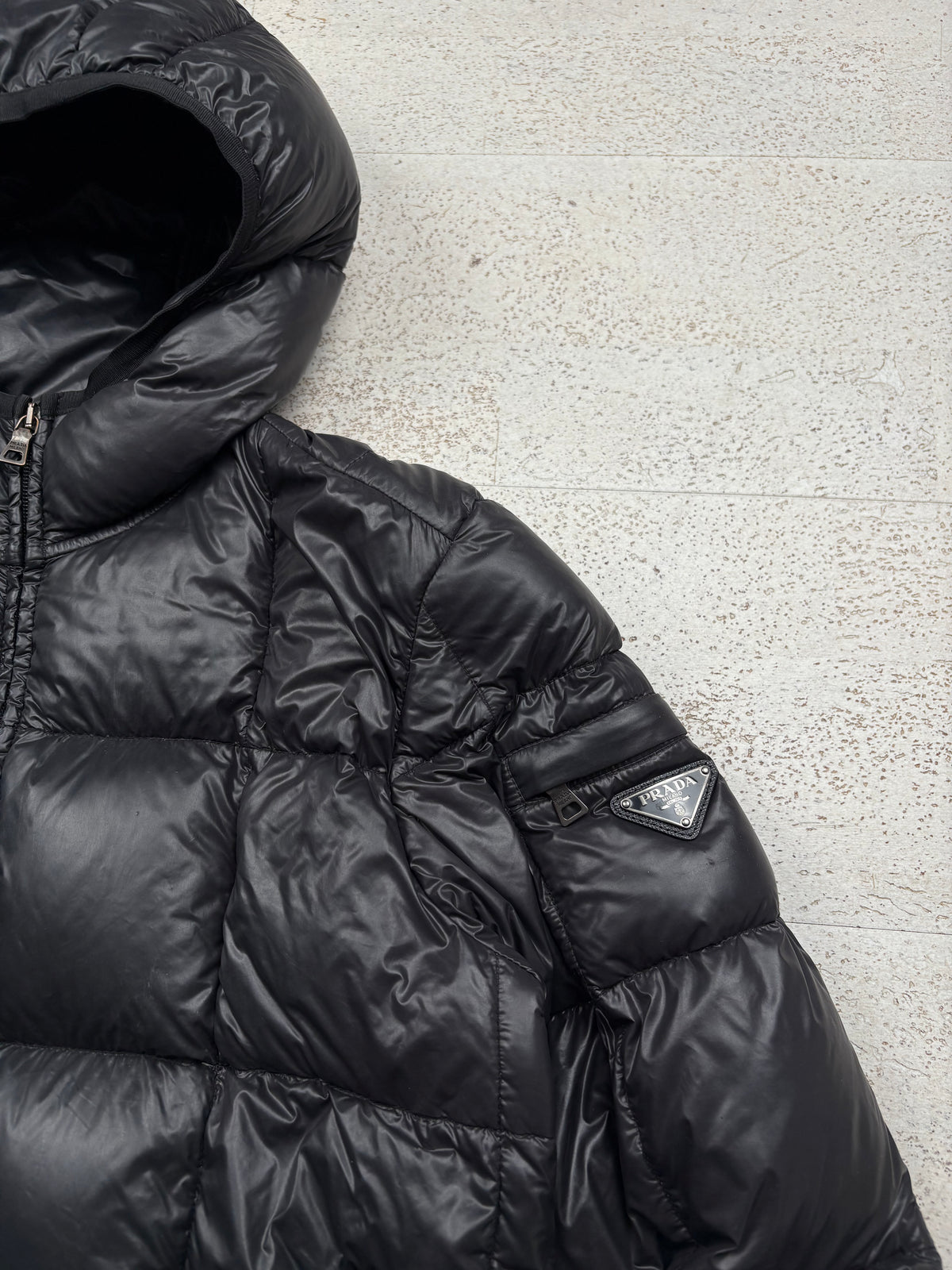 Prada Square Stitch Puffer Jacket (M)