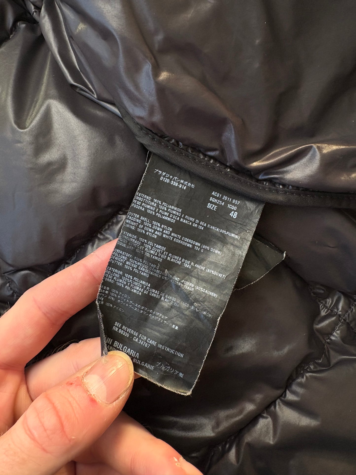 Prada Square Stitch Puffer Jacket (M)