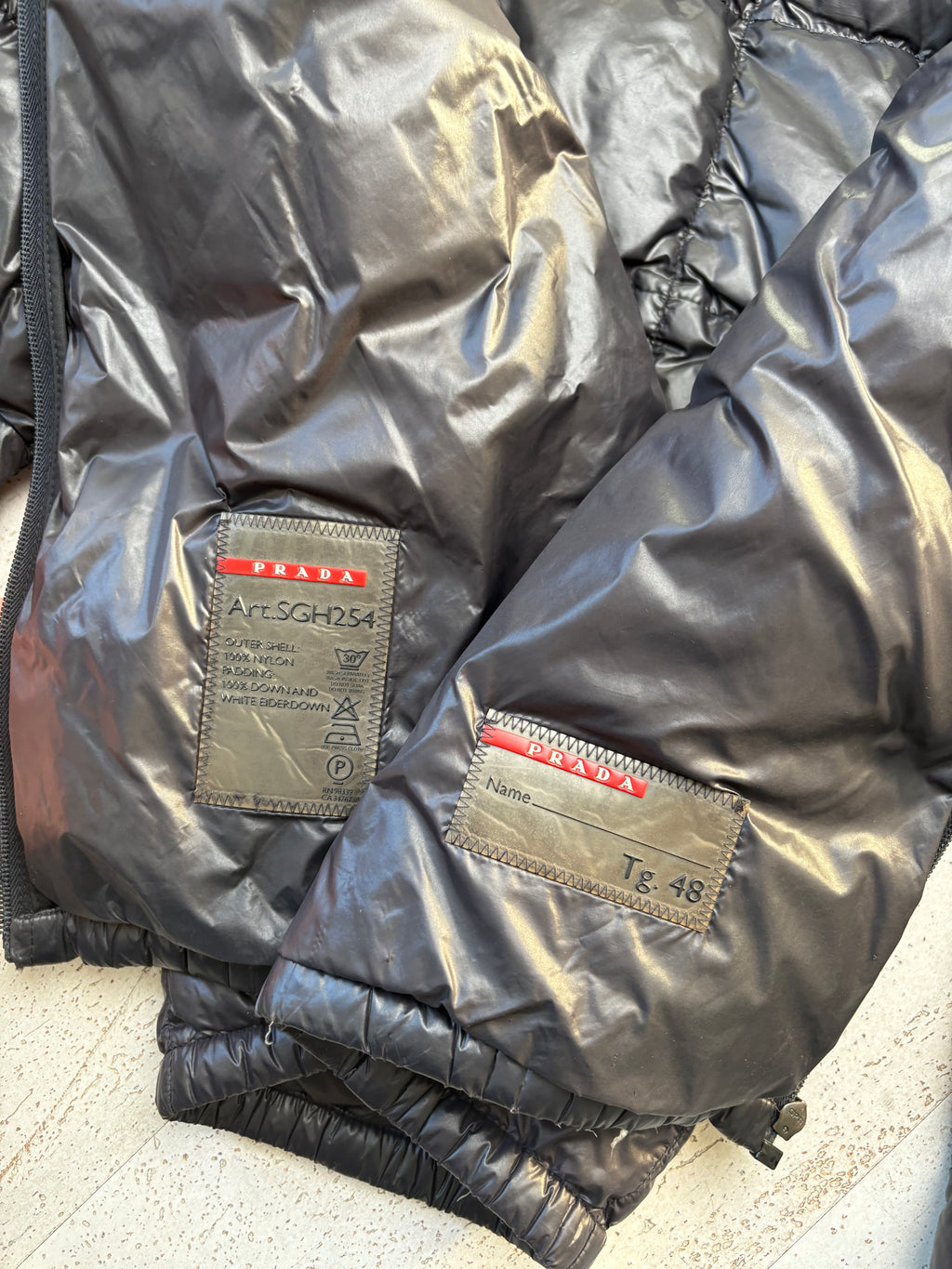 Prada Square Stitch Puffer Jacket (M)