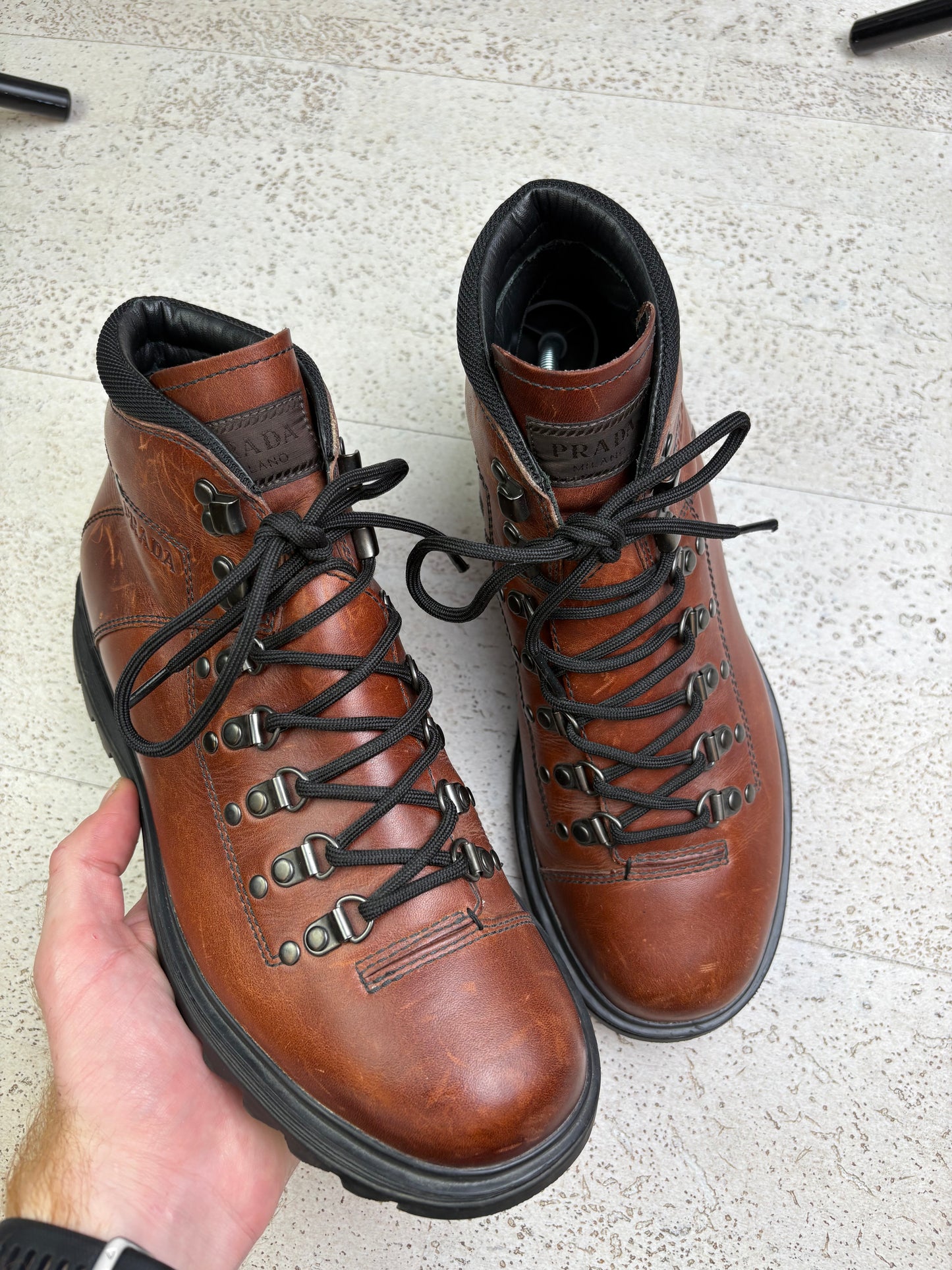 Prada Military Boots (8.5)