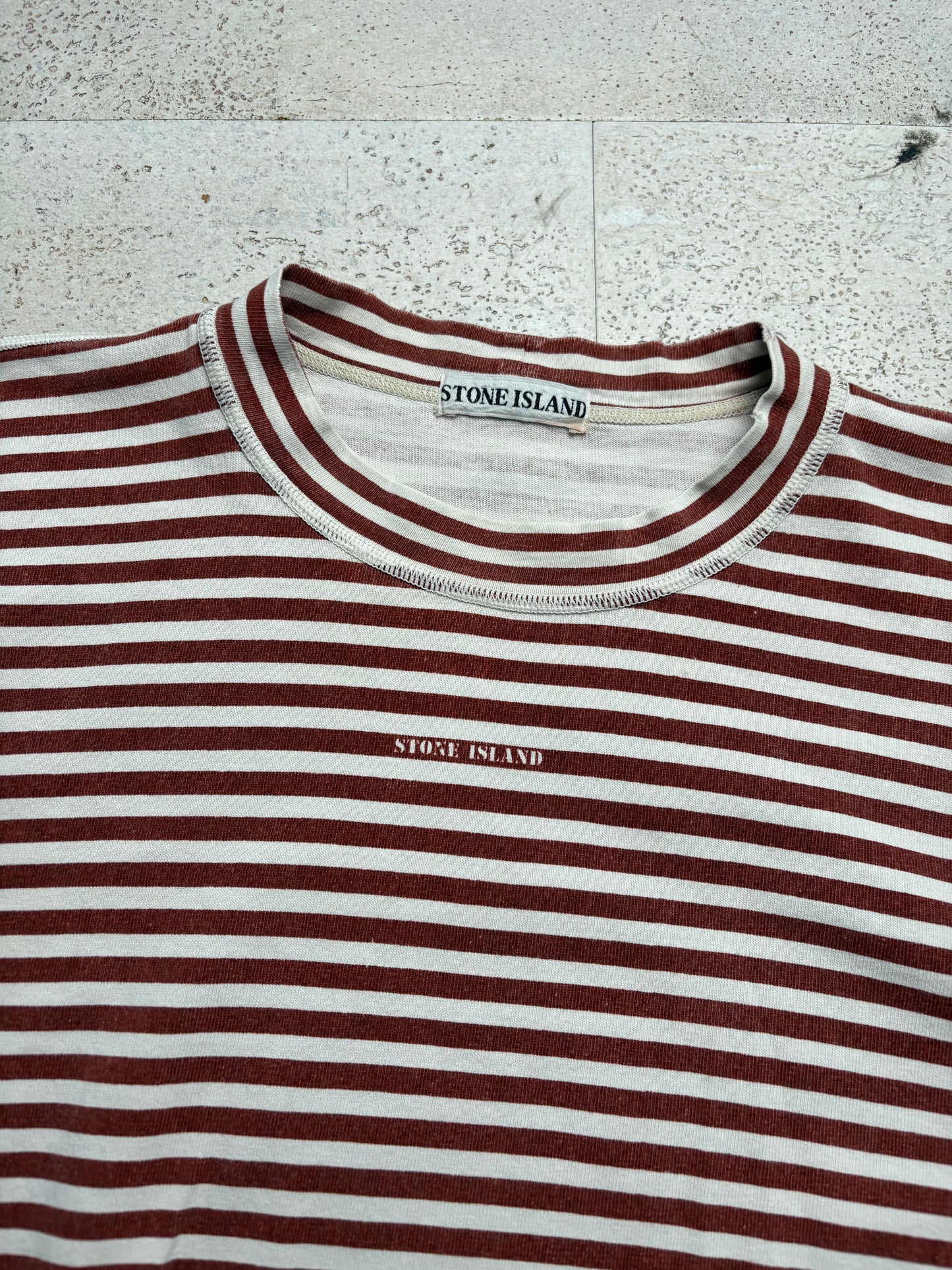 90’s Stone Island Striped T-Shirt (M)