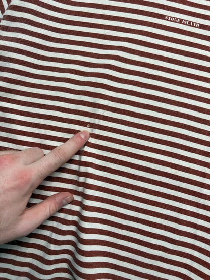 90’s Stone Island Striped T-Shirt (M)