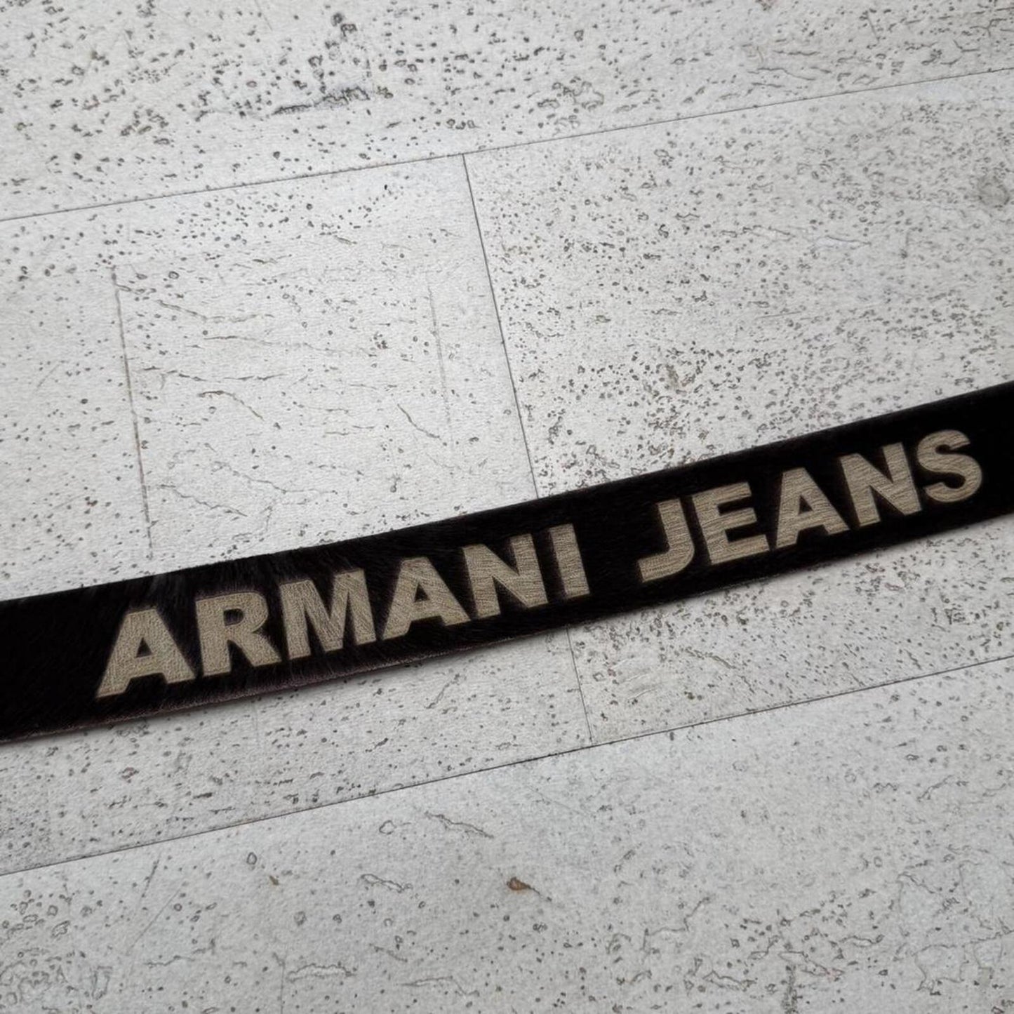 Armani Jeans Fur Belt