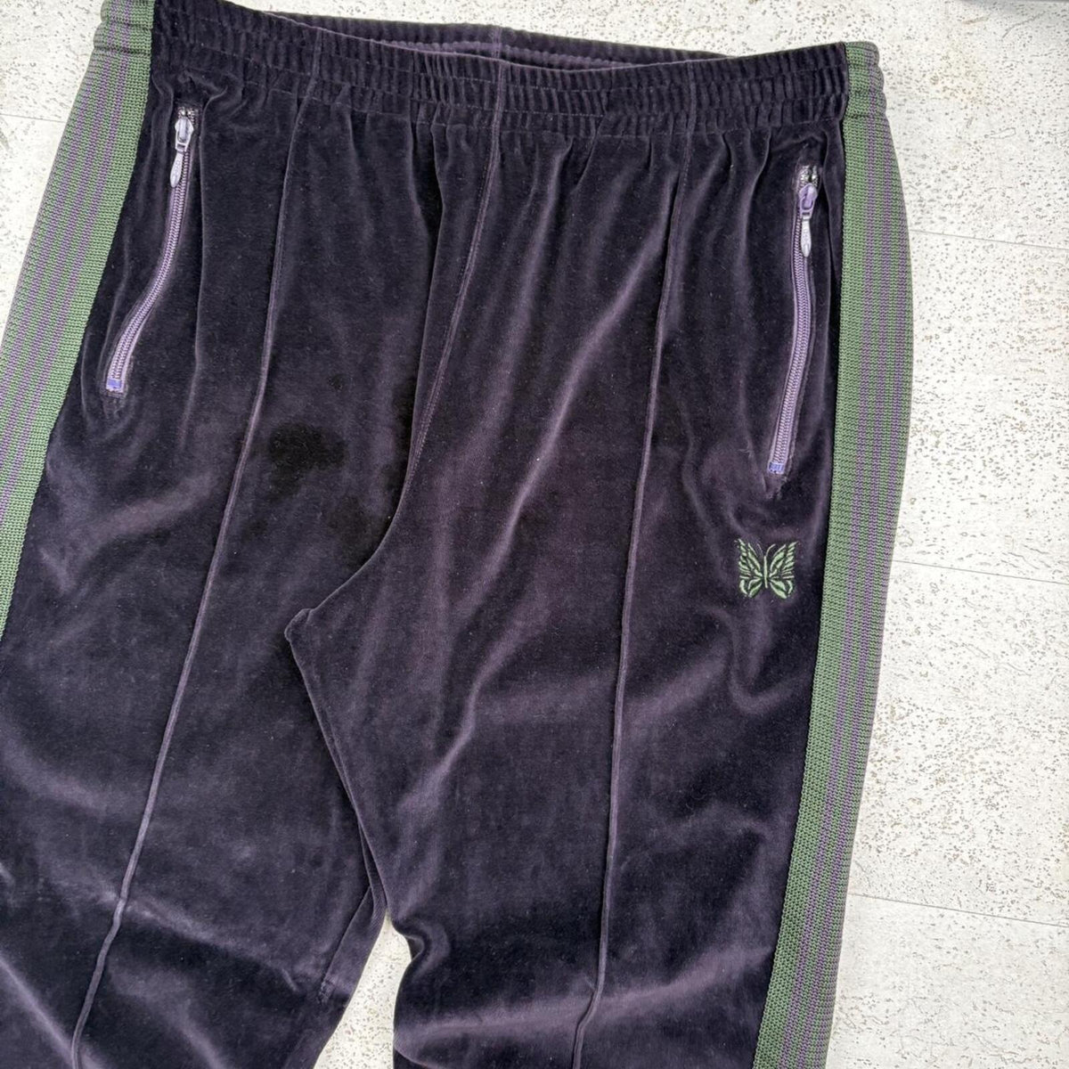Needles Velour Track Pants (XL)