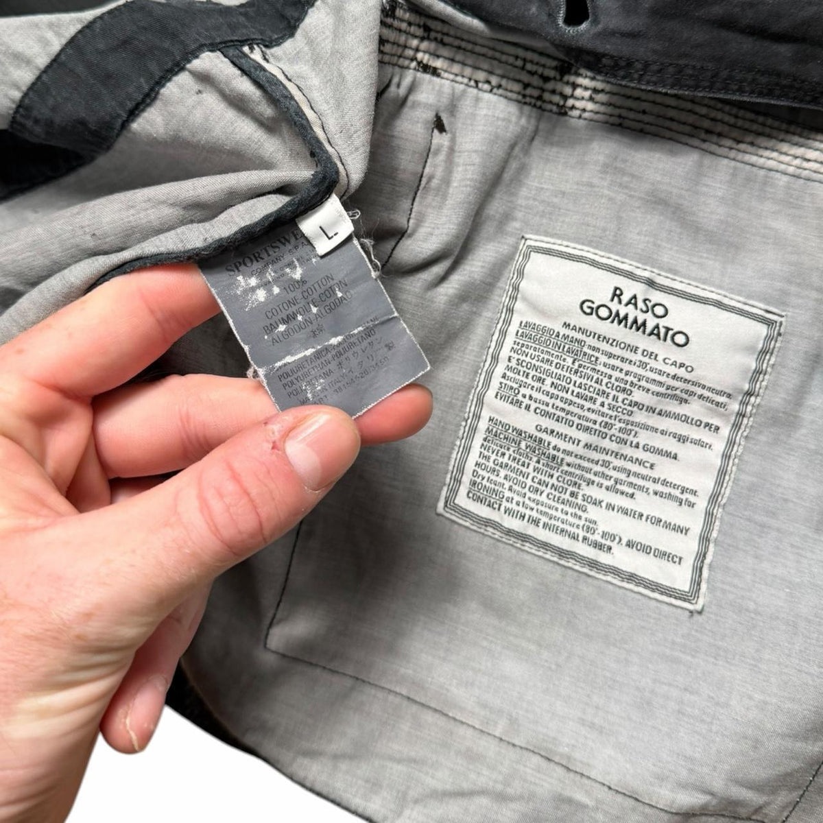 00’s Stone Island Raso Gommato Parka (L)
