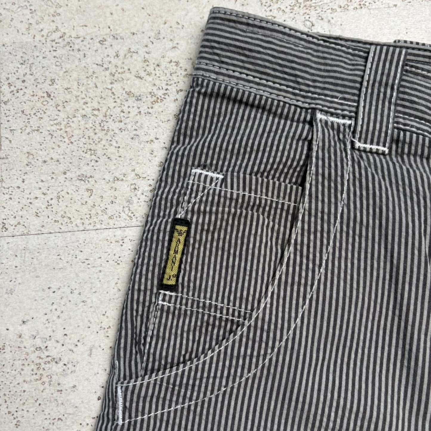 Armani Jeans Pinstripe Shorts (30”)