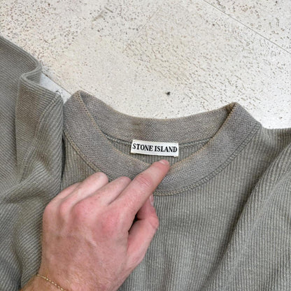 90’s Stone Island Ribbed Jumper (L)
