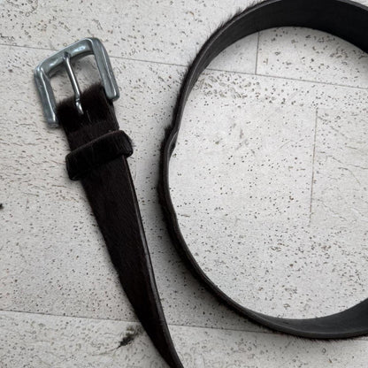 Armani Jeans Fur Belt