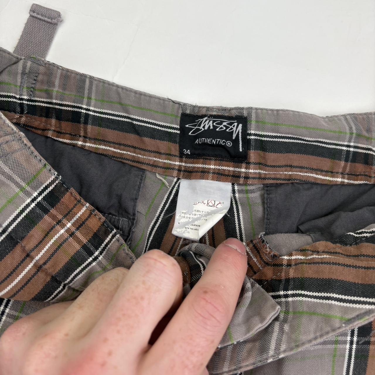 Vintage Stussy Plaid Shorts (34")